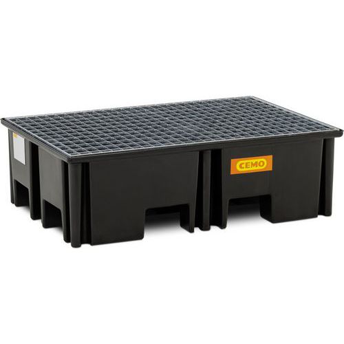 Caixa de retenção de polietileno para palete 220/2 – 120 x 80 cm – Cemo
