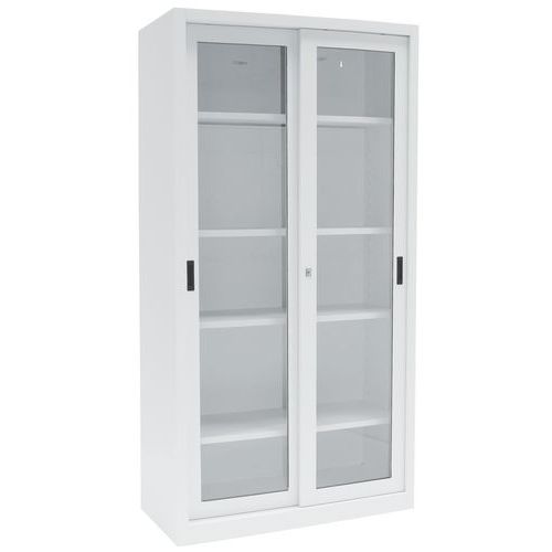 Armário alto monobloco com vitrina – 1000 mm de largura - Manutan Expert Armário alto monobloco com vitrina – 1000 mm de largura - Manutan Expert