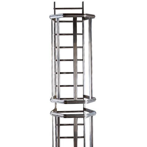 Kit completo de escada com guarda-corpo – 12,25 m de altura