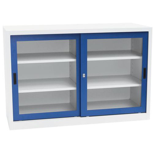 Armário baixo com portas corrediças CH – comp. 150 cm – Manutan Expert Armário baixo com portas corrediças CH – comp. 150 cm – Manutan Expert
