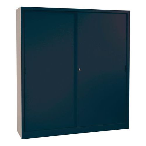 Armário para montar com portas corrediças – alto – comp. 180 cm – Manutan Expert Armário para montar com portas corrediças – alto – comp. 180 cm – Manutan Expert