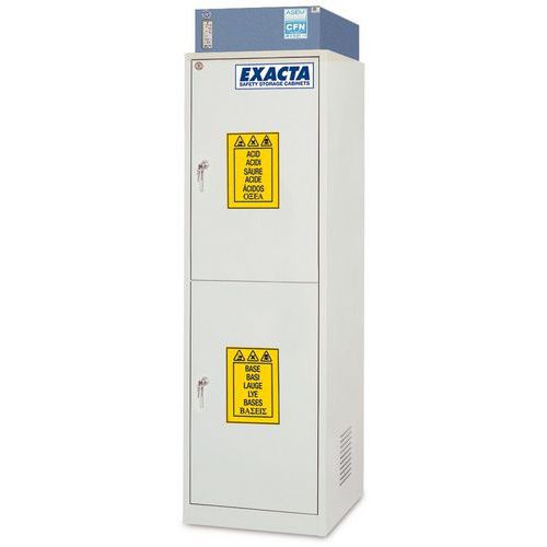 Armário de segurança com filtração integrada – porta integral de parede dupla – Exacta