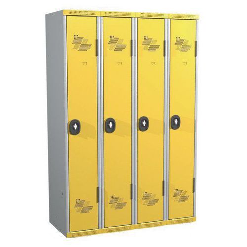Cacifo com 4 colunas Seamline Optimum® – 300 mm de largura, com base – Acial