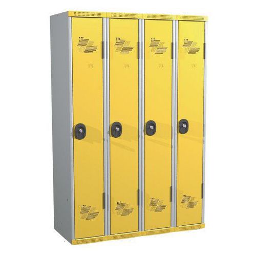 Cacifo com 4 colunas Seamline Optimum® – 300 mm de largura, com base – Acial