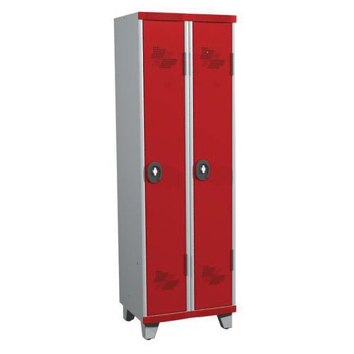 Cacifo com 2 colunas Seamline Optimum® – 300 mm de largura, com pés – Acial