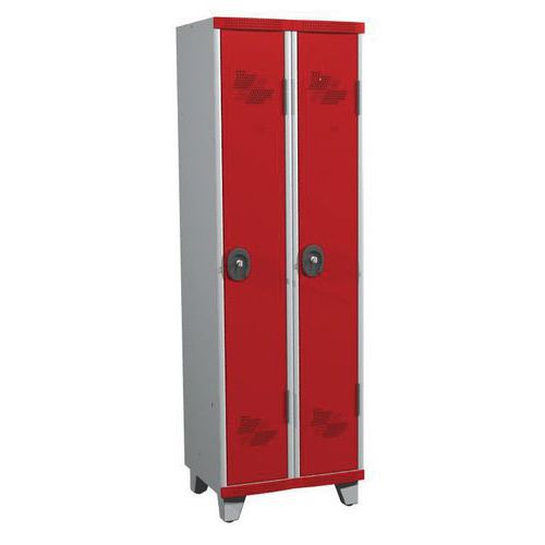 Cacifo com 2 colunas Seamline Optimum® – 300 mm de largura, com pés – Acial