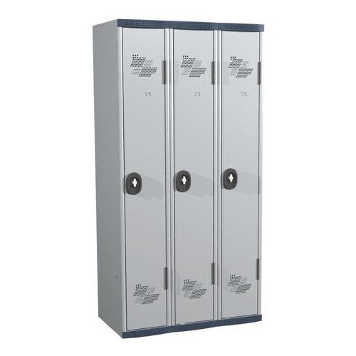 Cacifo com 3 colunas Seamline Optimum® – largura de 300 mm, com base – Acial