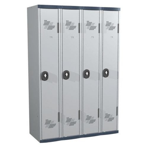 Cacifo com 4 colunas Seamline Optimum® – 300 mm de largura, com base – Acial