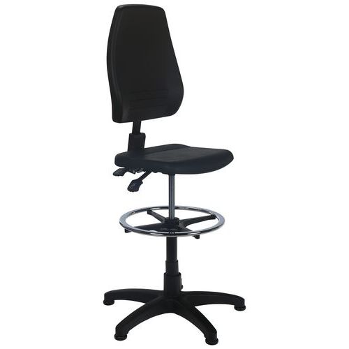 Cadeira de oficina ErgoSupport com rodízios ou calços – alta – Bimos Cadeira de oficina ErgoSupport com rodízios ou calços – alta – Bimos