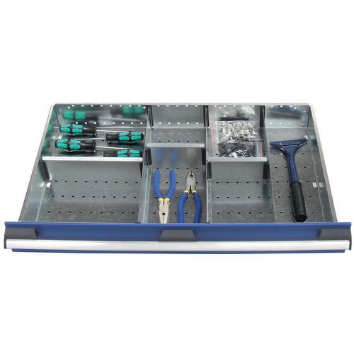 Lote de separadores para as gavetas do armário Bott SL-85 - Altura 8 cm