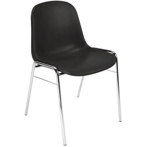 Cadeira de estrutura - Base cromada - Manutan Expert