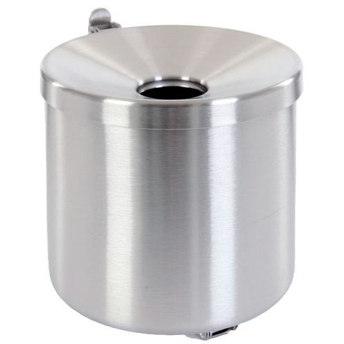 Cinzeiro de parede em inox – 1,5 L – Manutan Cinzeiro de parede em inox – 1,5 L – Manutan