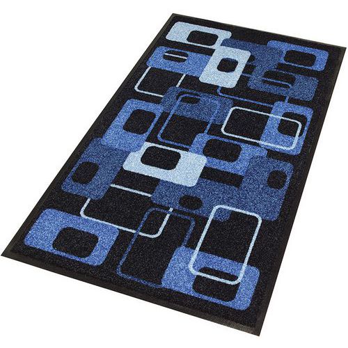Tapete de entrada decorativo azul para zonas de tráfego pouco intenso Modern 70s – Notrax
