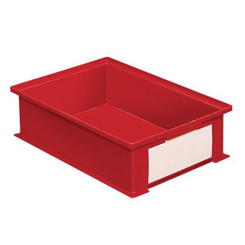Caixa empilhável – Vermelho – 200 a 630 mm de comprimento – 3,6 a 85 L