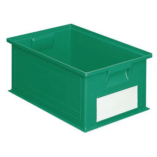 Caixa empilhável – Verde – 200 a 630 mm de comprimento – 3,6 a 85 L