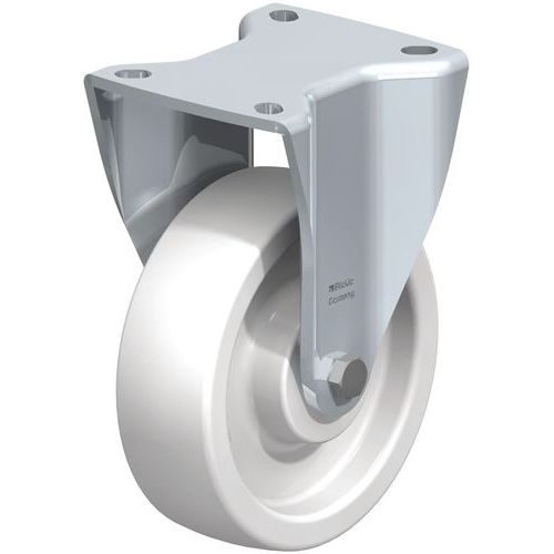 Rodízio fixo com placa - Capacidade de 300 a 900 kg
