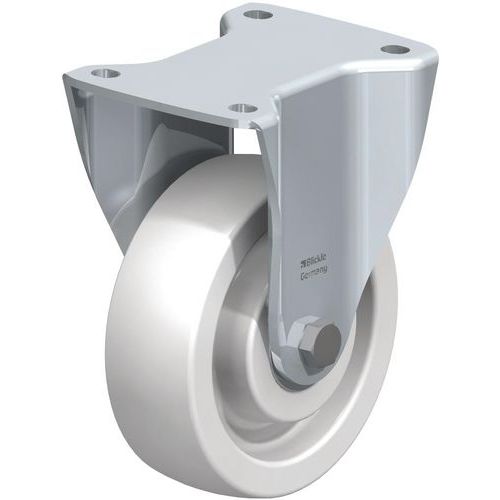 Rodízio fixo com placa - Capacidade de 300 a 900 kg