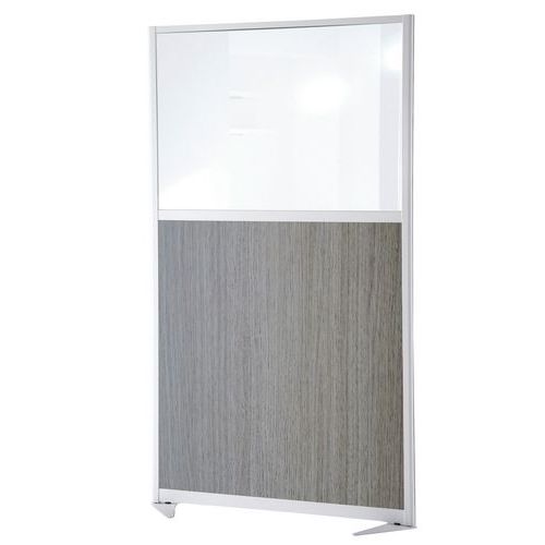Divisória de separação moderna - Painel semividrado - Altura 170 cm