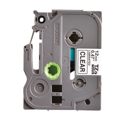 Cassetes de fita para máquina de etiquetar Brother - Largura 12 mm