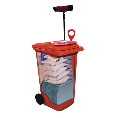 Kit de absorventes em contentor móvel de 260 l Ikasorb® Kit de absorventes em contentor móvel de 260 l Ikasorb®