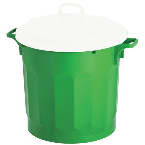 Caixote de lixo agroalimentar sem tampa HACCP - 75 L