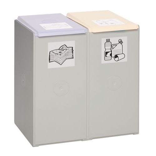 Módulo de reciclagem em plástico – Capacidade de 1, 2, 3 ou 4 x 40 L