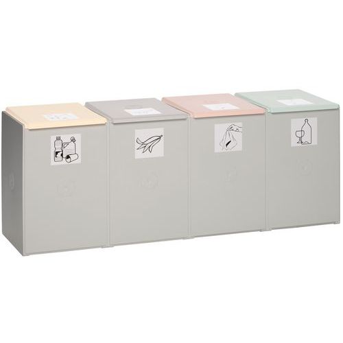 Módulo de reciclagem em plástico – 1, 2, 3 ou 4 (60 L)