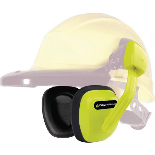 Concha anti-ruído para capacete de estaleiro - snr 24 db