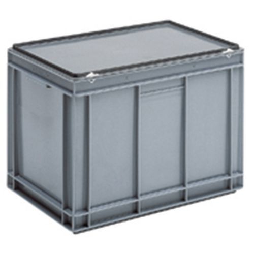 Caixas cinzentas com tampa RAKO – 600 x 400 mm – 30 a 90 L