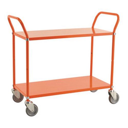 Carro de cor com 2 plataformas metálicas - Capacidade de 250 kg