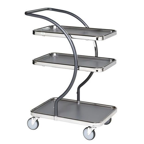 Carro de plataformas em metal C-Line - Capacidade de 120 kg