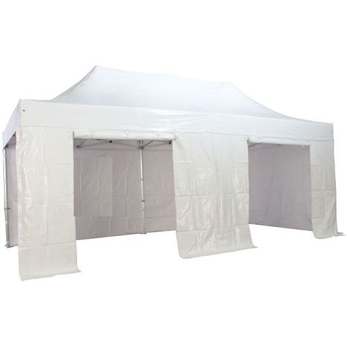 Tenda em alumínio com teto e paredes