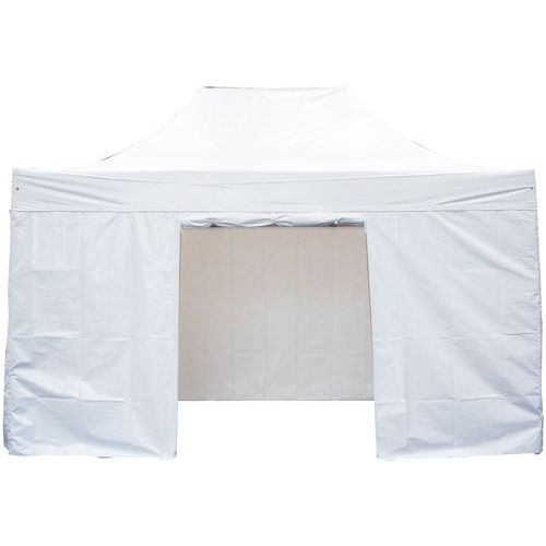 Tenda em alumínio com teto e paredes