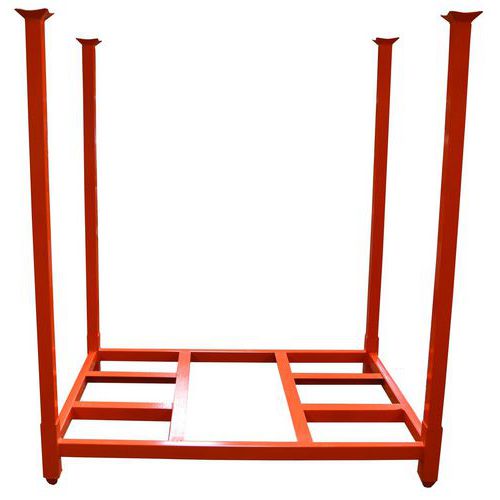 Estante móvel com base gradeada com montantes – Stockman