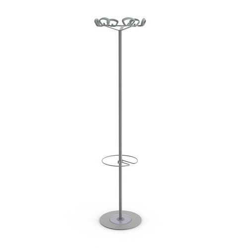 Bengaleiro de parede Kobé com suporte para guarda-chuvas Bengaleiro de parede Kobé com suporte para guarda-chuvas