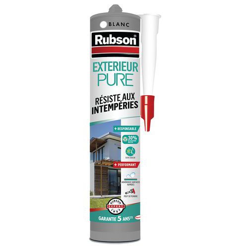 Mástique de silicone PURE para exterior de 280 ml – Rubson Mástique de silicone PURE para exterior de 280 ml – Rubson