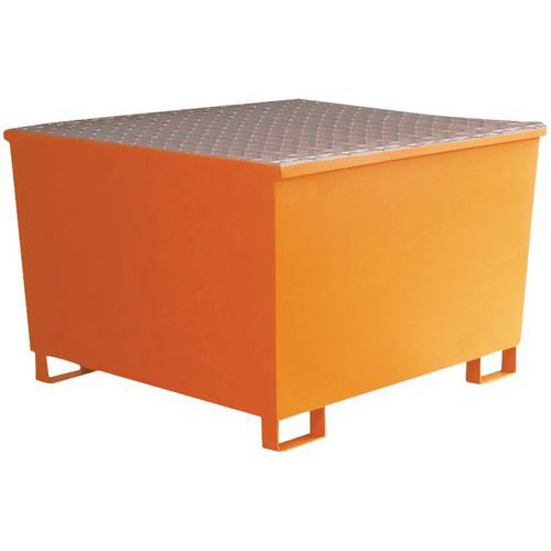 Caixa de retenção em aço de 1050 L - Manutan Expert Caixa de retenção em aço de 1050 L - Manutan Expert