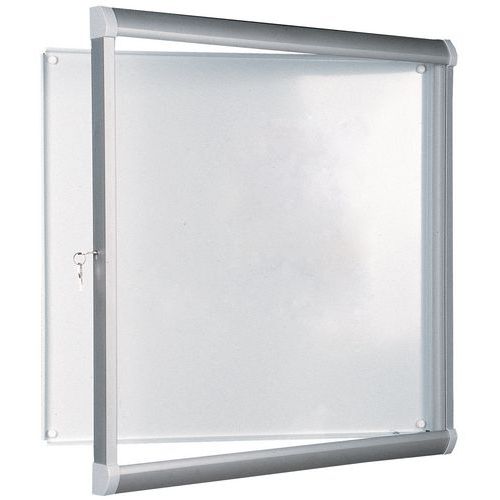 Vitrina de interior Design – Fundo em alumínio – Porta de segurança em vidro