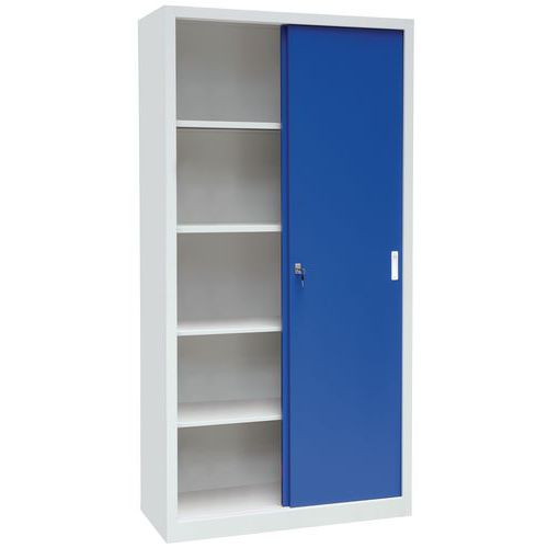 Armários altos com portas corrediças CH - Largura 150 cm - Manutan Expert