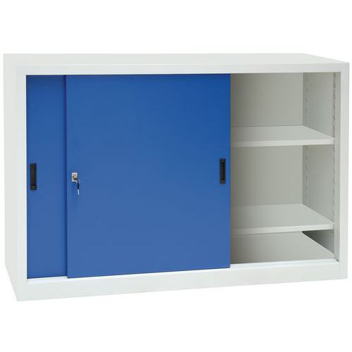 Armários baixos com portas corrediças CH - Largura 150 cm - Manutan Expert Armários baixos com portas corrediças CH - Largura 150 cm - Manutan Expert