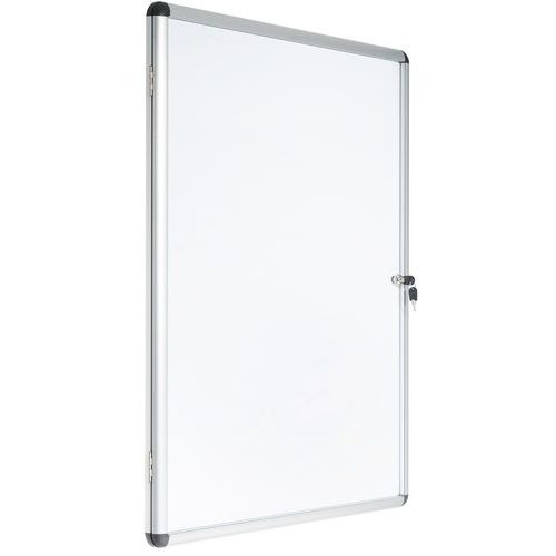 Vitrina de interior Manutan Expert de 1 porta – fundo em alumínio