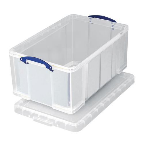 Caixa de arrumação – 480 mm de comprimento – 18 a 35 L – modelo translúcido