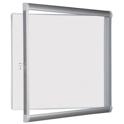 Vitrina de interior Design – Fundo em alumínio – Porta de segurança em vidro