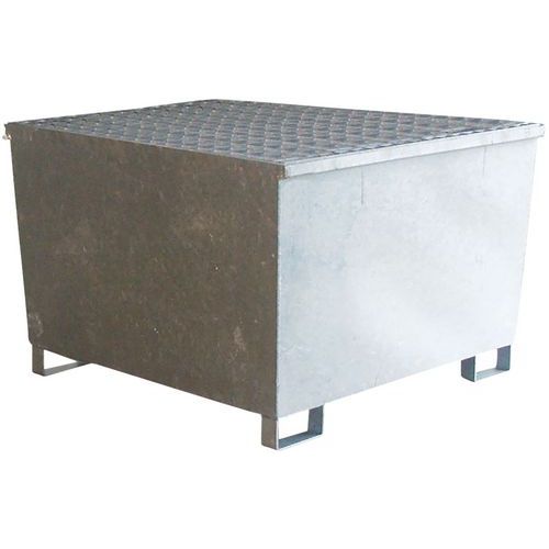 Caixa de retenção em aço de 1050 L - Manutan Expert Caixa de retenção em aço de 1050 L - Manutan Expert
