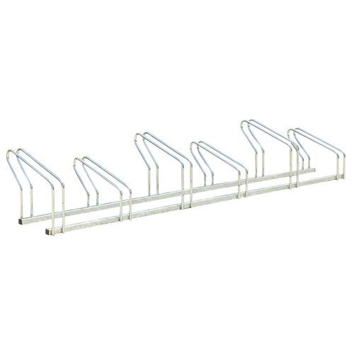 Suporte para bicicletas em cremalheira – lado a lado – 4, 6 e 8 lugares - Manutan Expert