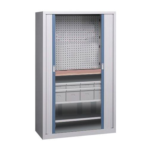 Armário com portas de persiana universal - Com gavetas - Perfo Armário com portas de persiana universal - Com gavetas - Perfo