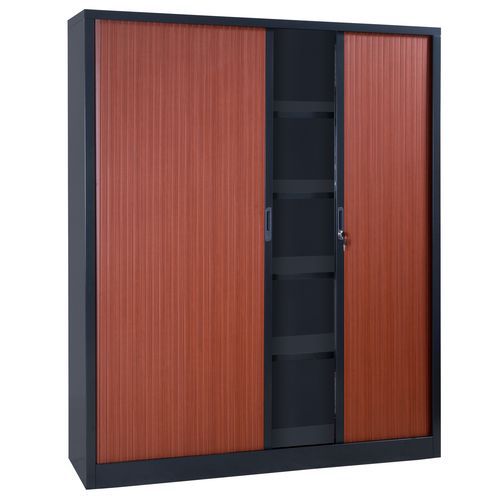 Armário com portas de persiana extra grande em kit – largura 180 cm - Manutan Expert