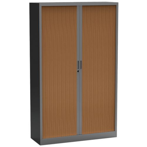 Armário com portas de persiana Premium bicolor – altura 198 cm