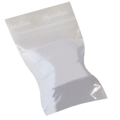 Saquetas zip – Fitas brancas de 50 µm - Manutan Expert