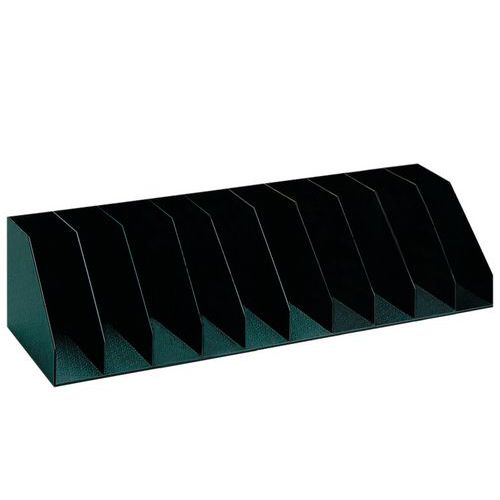 Classificador vertical com divisórias fixas para armários – Preto - Paperflow
